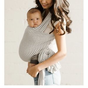 Solly Baby Wrap Natural and Grey Stripe
